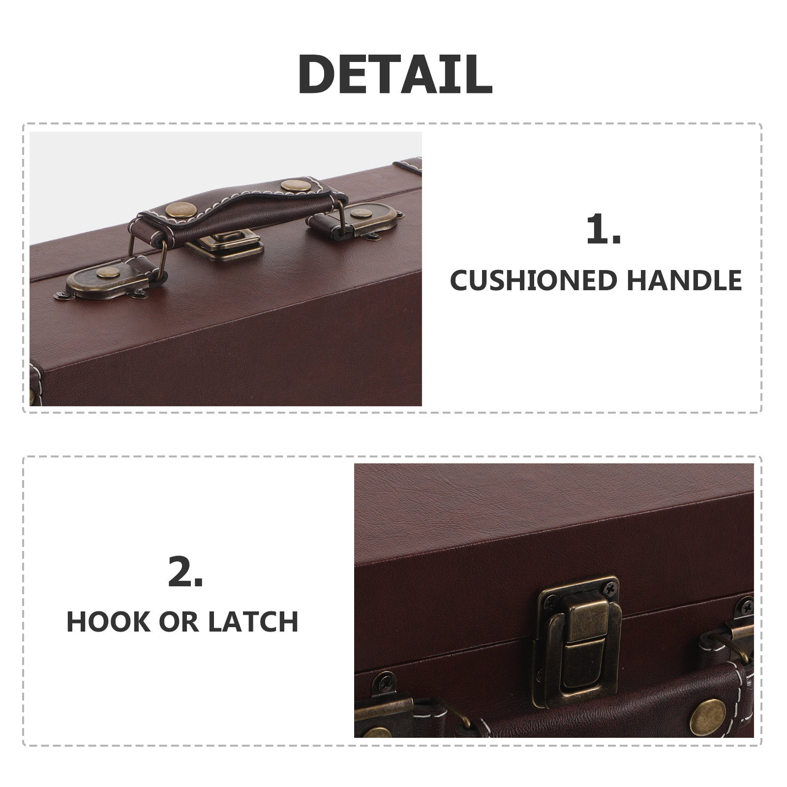 Boîte de rangement rétro en bo - Retro Vintage Trunk Suitcase avis et prix