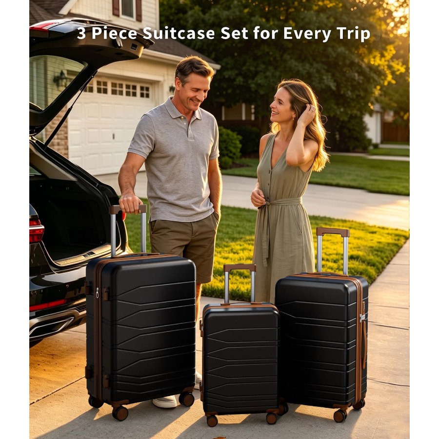 Ensemble de 3 valises extensib - Expandable Hard Shell Luggage Set avis et prix