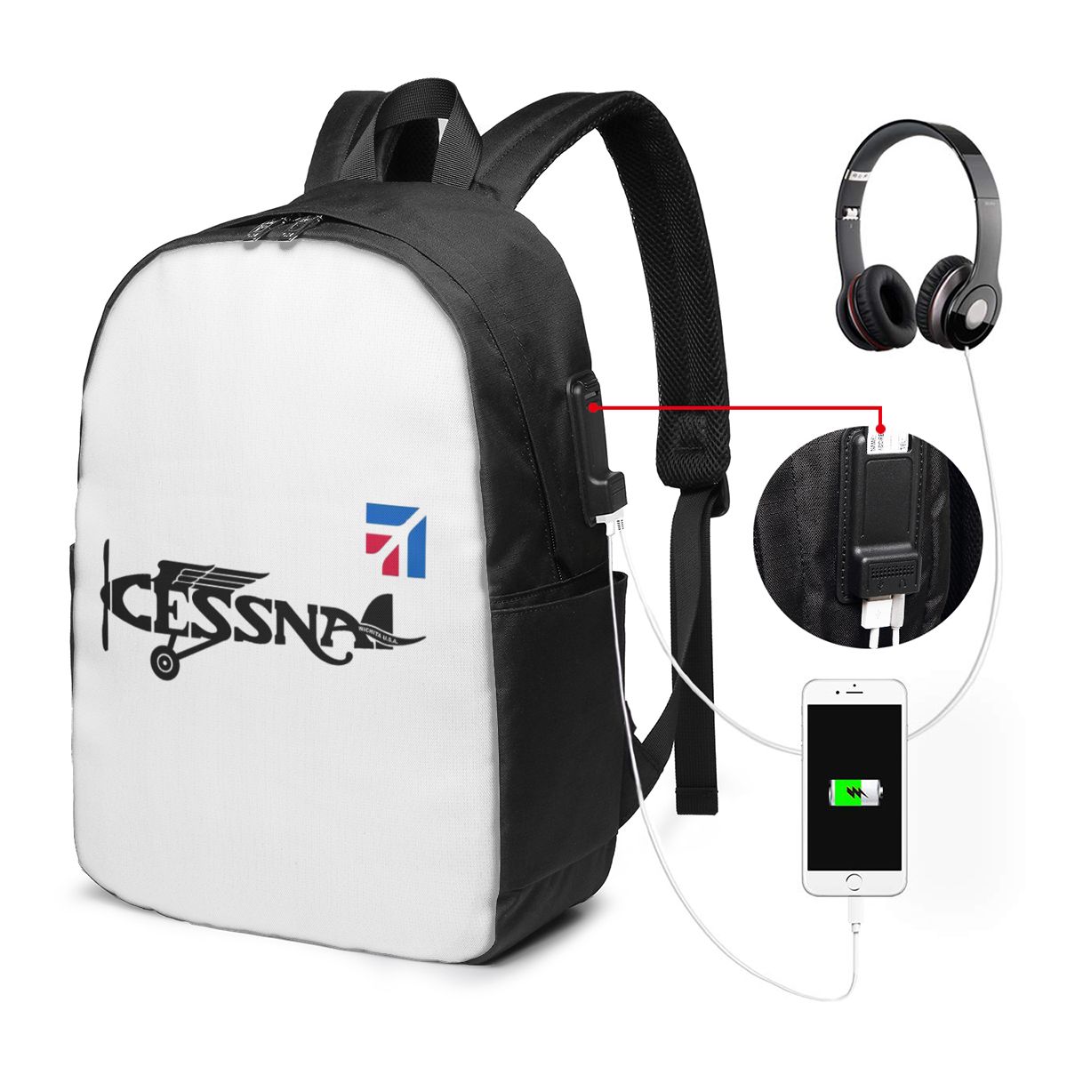 Sac à dos avec logo Cessna, sa - Backpacks avis et prix