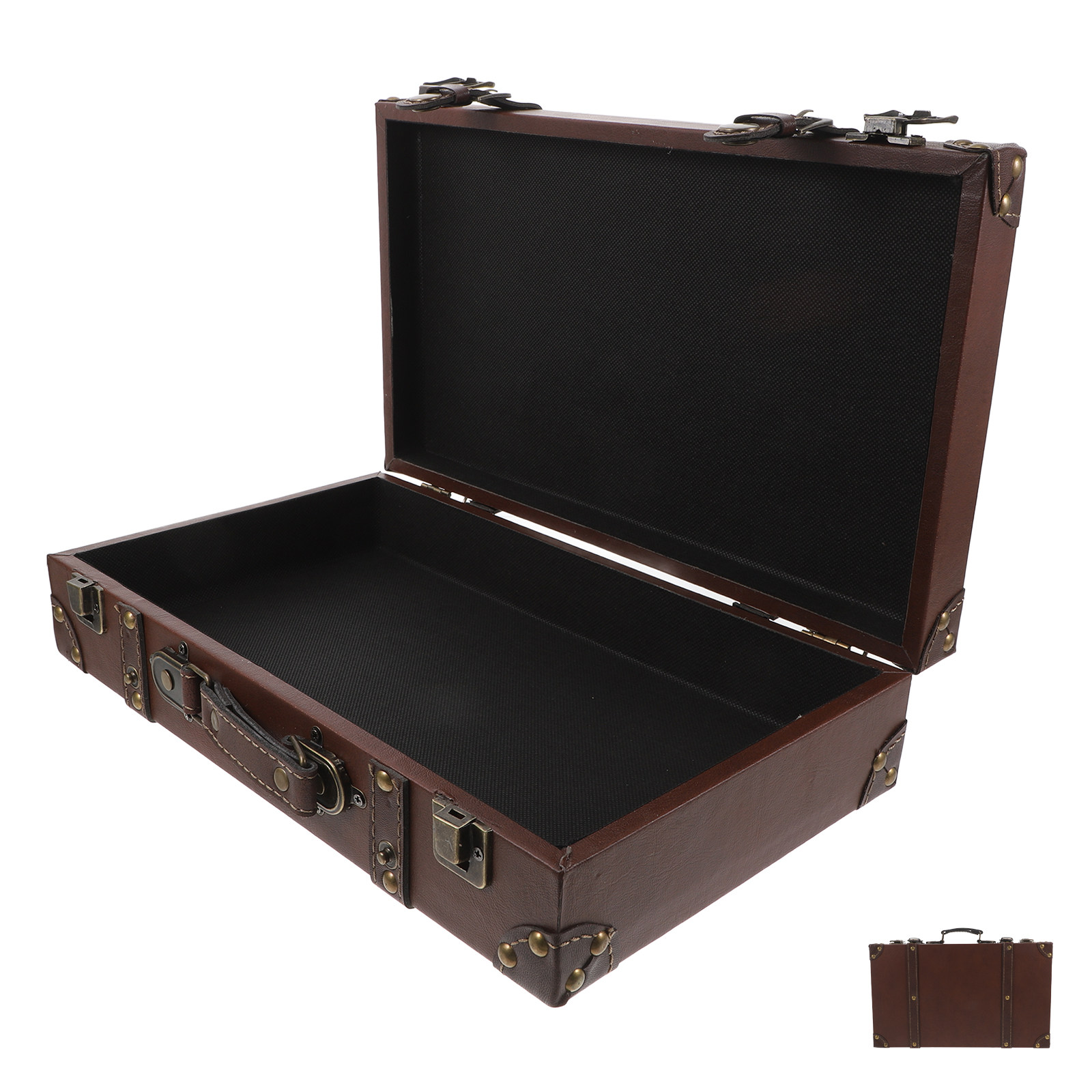 Valise vintage, style britanni - Retro Vintage Trunk Suitcase avis et prix