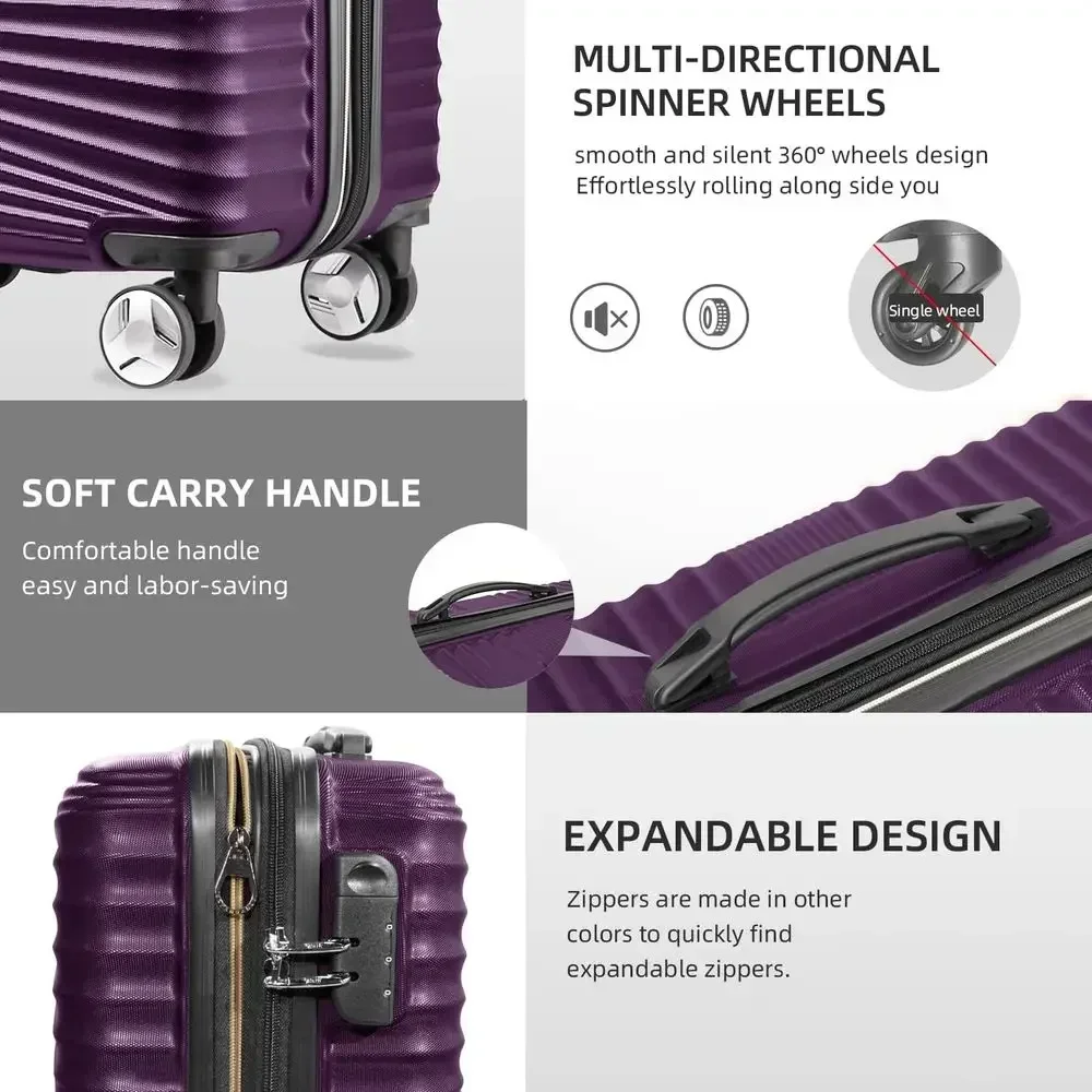 Ensemble de 5 valises rigides  - Expandable Hard Shell Luggage Set avis et prix