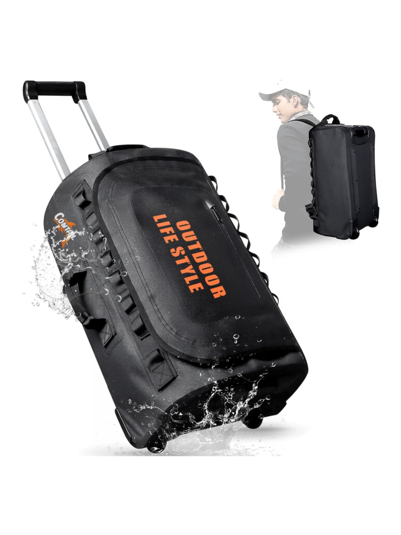 Sac de plongée à roulettes de  - Foldable Rolling Luggage Bag avis et prix