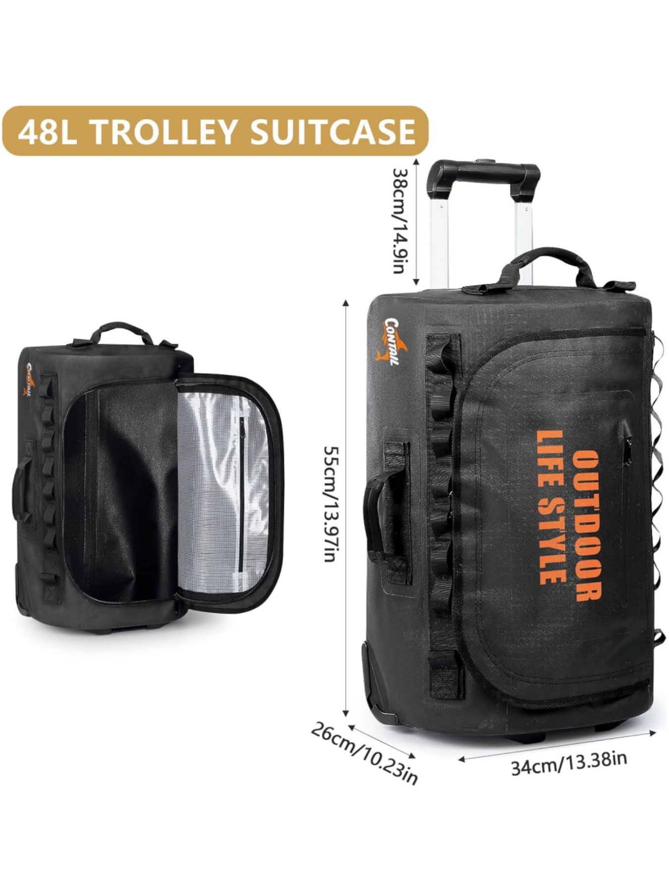 Sac de plongée à roulettes de  - Foldable Rolling Luggage Bag avis et prix