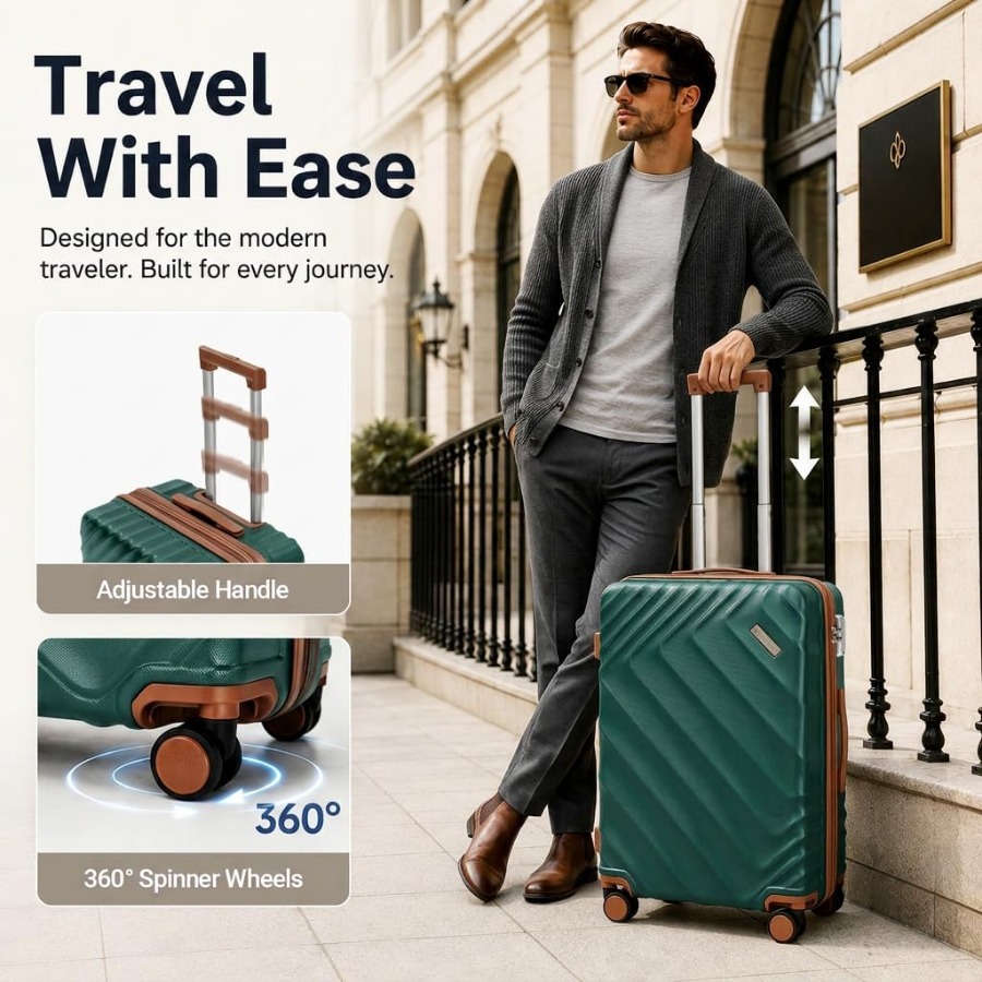 Ensemble de bagages rigides ex - Expandable Hard Shell Luggage Set avis et prix