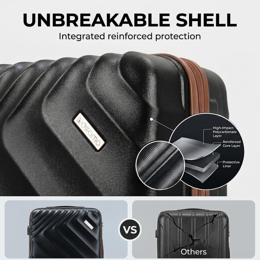 Ensemble de bagages rigides ex - Expandable Hard Shell Luggage Set avis et prix