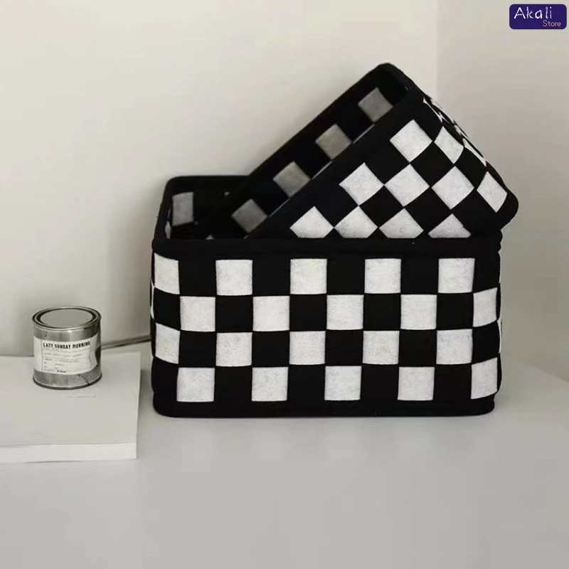 Panier de rangement à carreaux - Cosmetic Bags avis et prix